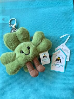 Jellycat Amuseables Siofra Shamrock Bag Charm